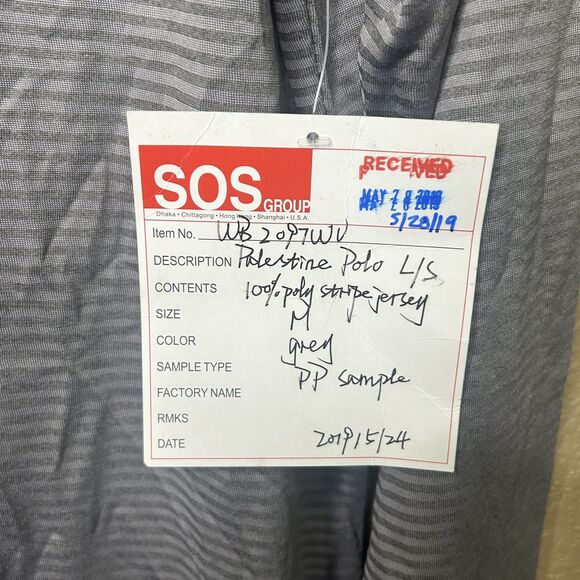 Whataburger Employee Polo Shirt Womens Med Gray Stripe Longsleeve Top Collar - Picture 4 of 9